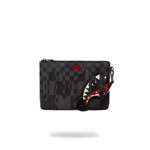 Sprayground Grey XTC Sharks In Paris Crossover Clutch